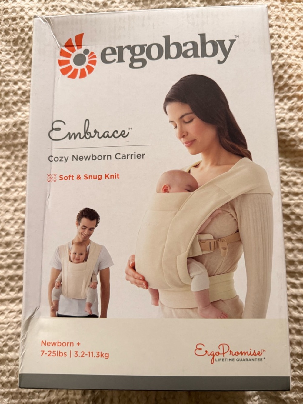 Ergobaby Embrace Newborn Carrier - Cream
